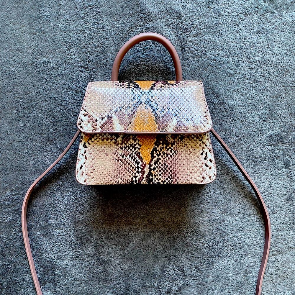 Brand new snakeskin mini purse